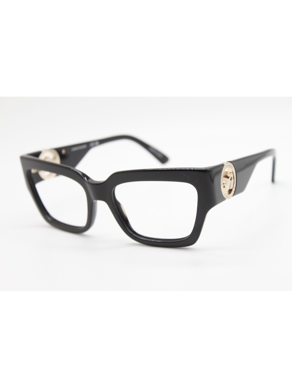 NEW LONGCHAMP LO735S 001 BLACK GOLD AUTHENTIC EYEGLASSES 55-18